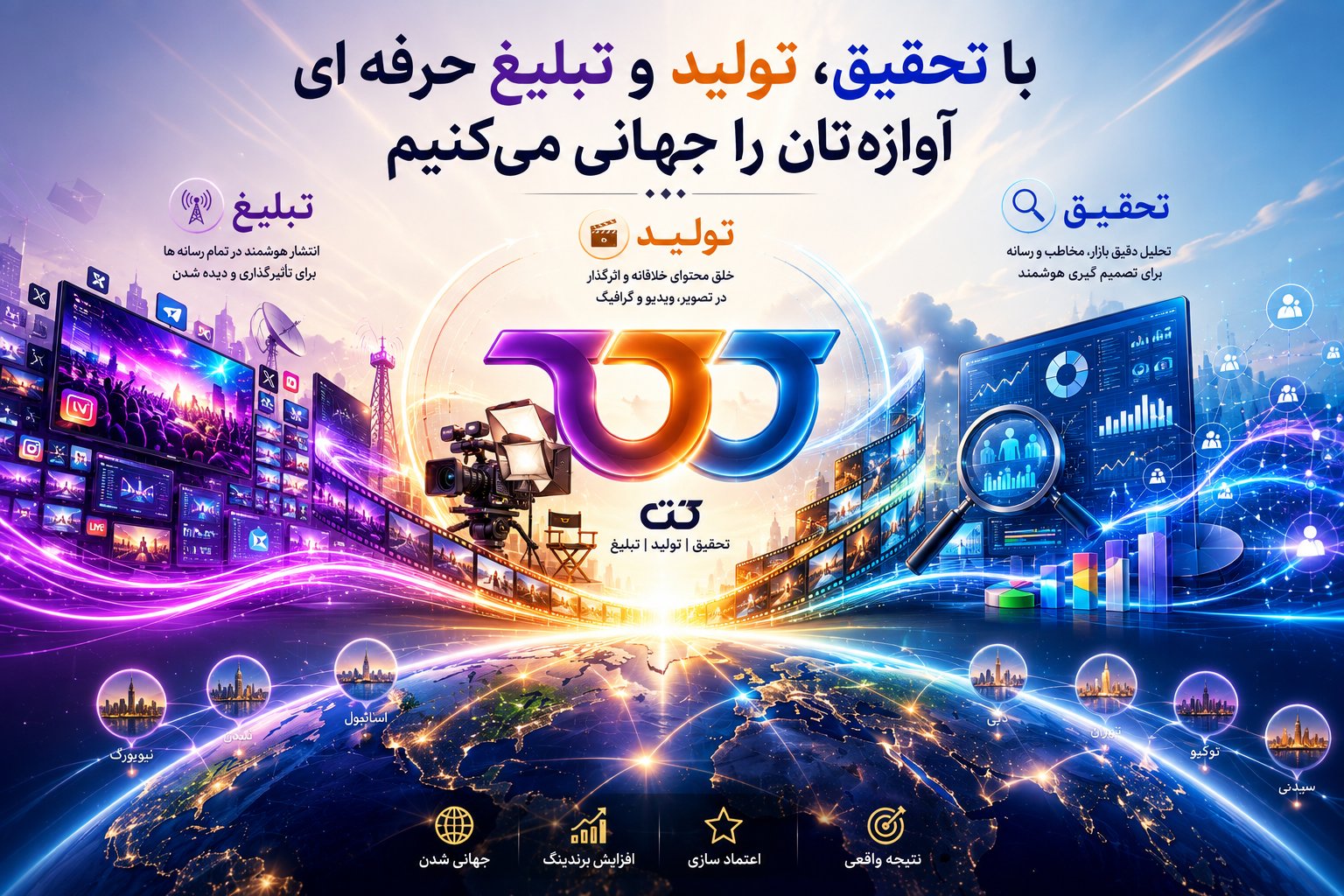 آوازه گـــران - آوازه شما را جهانی می کنیم